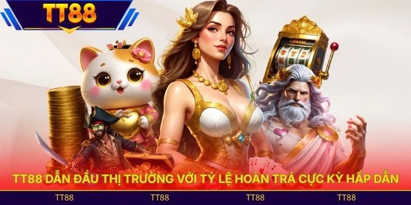 TT88 dẫn đầu thị trường với tỷ lệ hoàn trả cực kỳ hấp dẫn